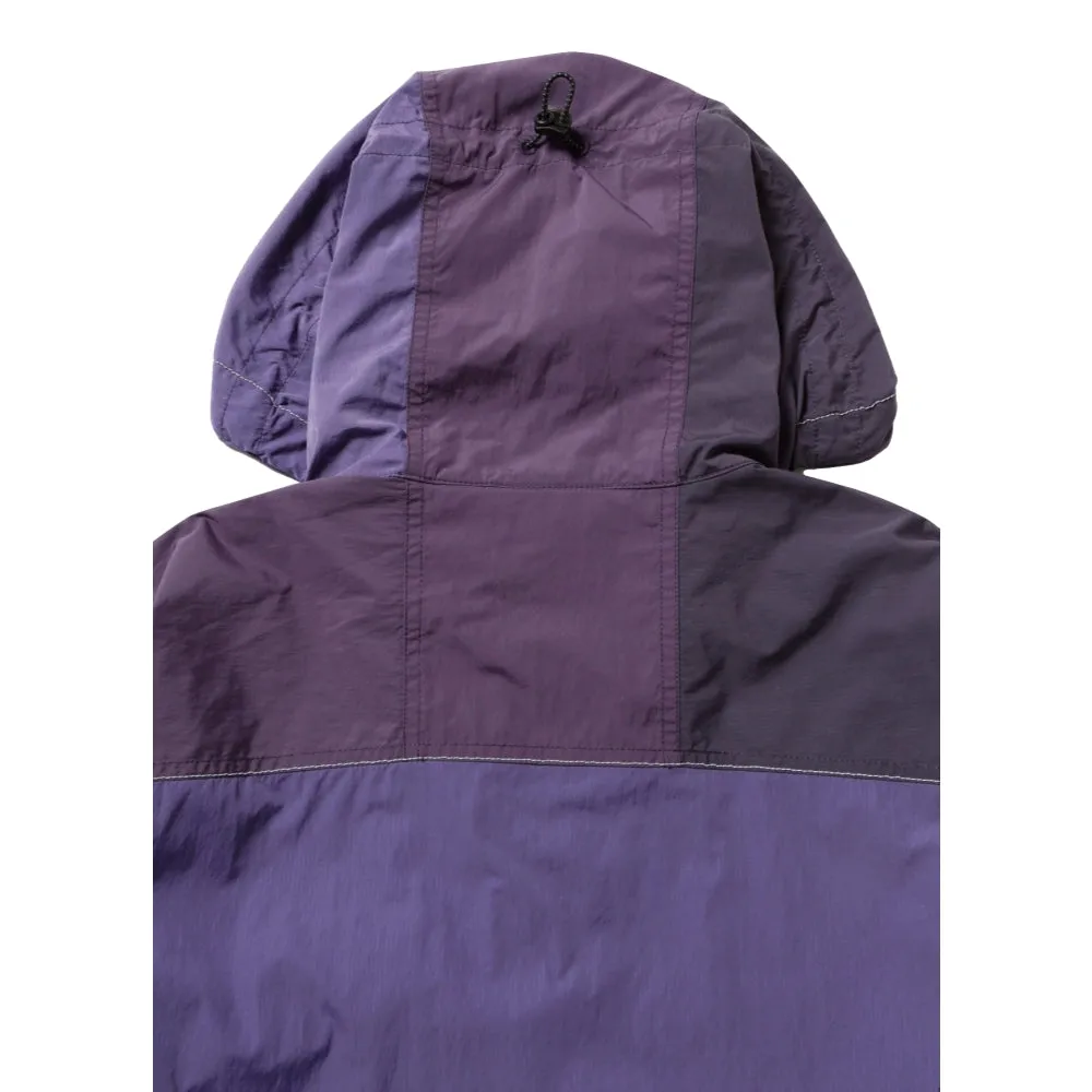 GRAMICCI GRAMICCI x ANDWANDER PATCHWORK WIND HOODIE-PURPLE