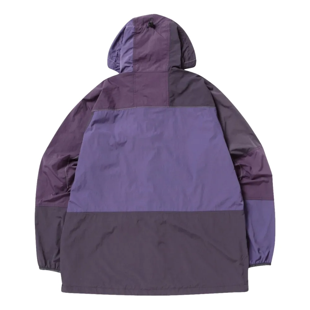 GRAMICCI GRAMICCI x ANDWANDER PATCHWORK WIND HOODIE-PURPLE
