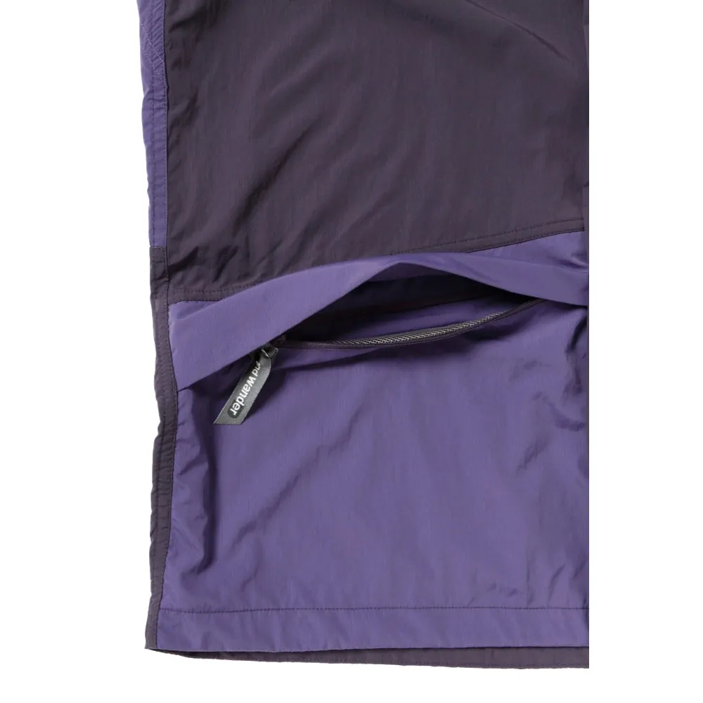 GRAMICCI GRAMICCI x ANDWANDER PATCHWORK WIND HOODIE-PURPLE