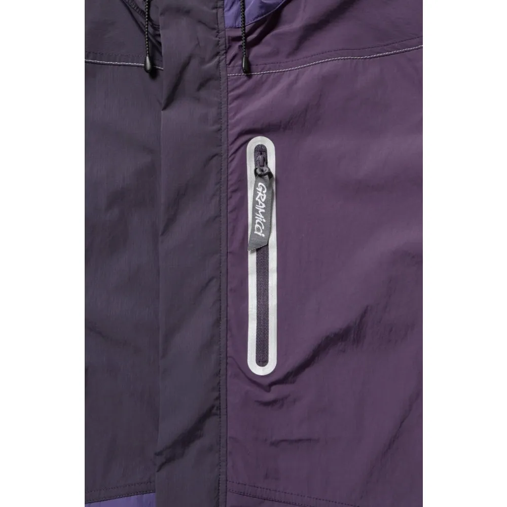 GRAMICCI GRAMICCI x ANDWANDER PATCHWORK WIND HOODIE-PURPLE