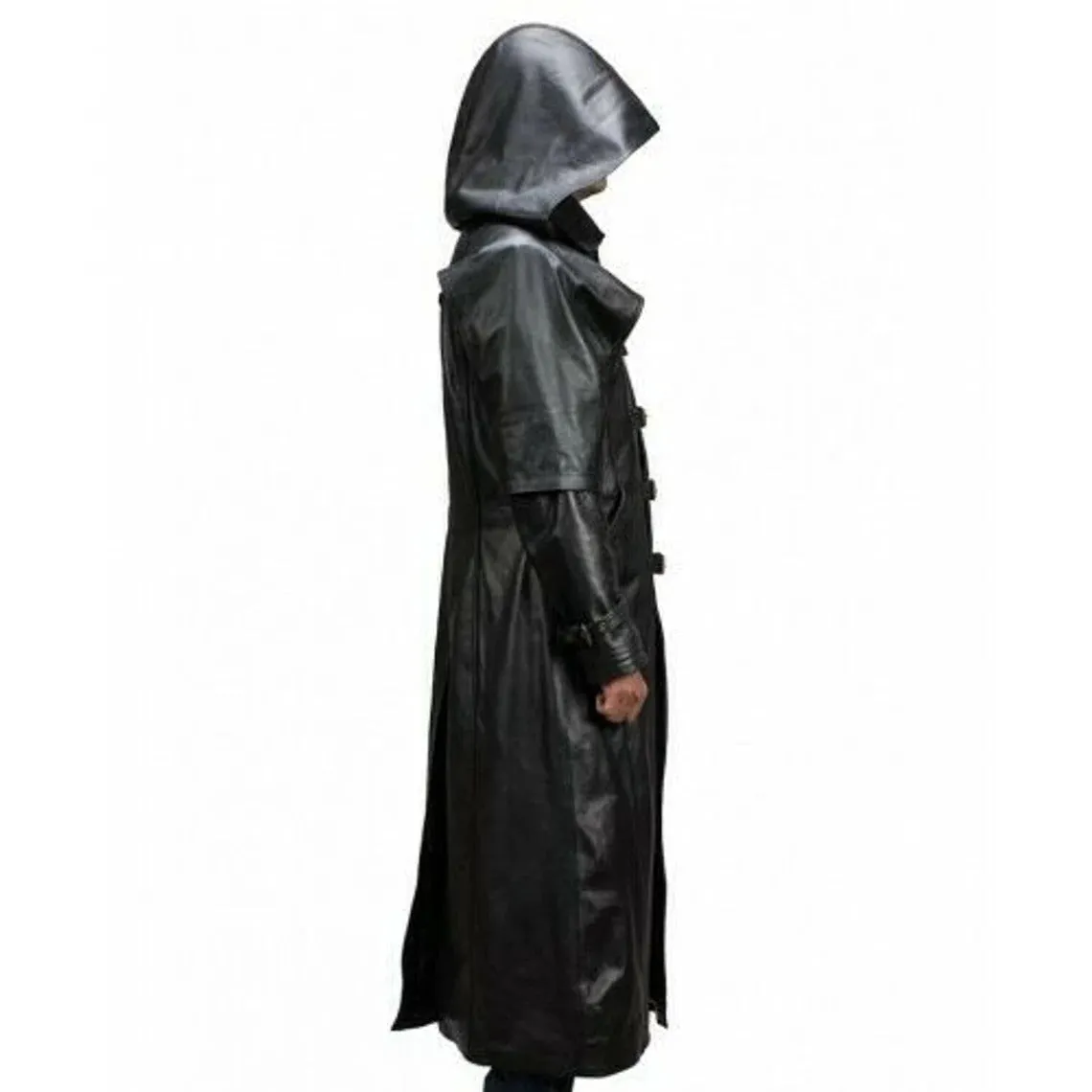 Jaxion Steampunk Leather Duster Coat