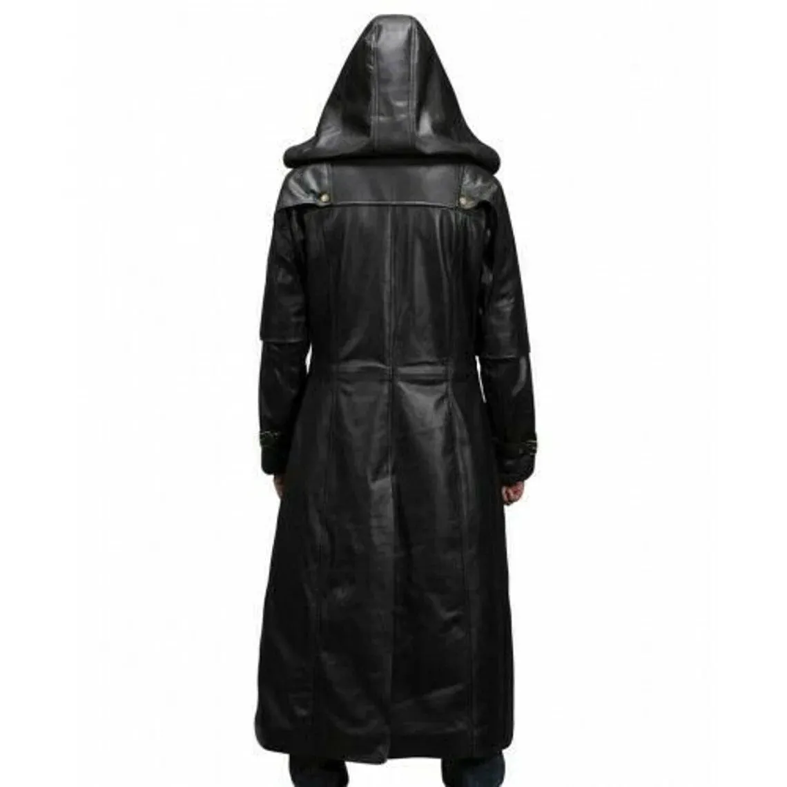 Jaxion Steampunk Leather Duster Coat