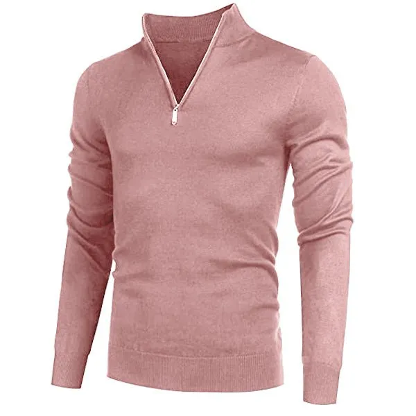 Rocco™ | Cashmere Zipper Basic Sweater för män