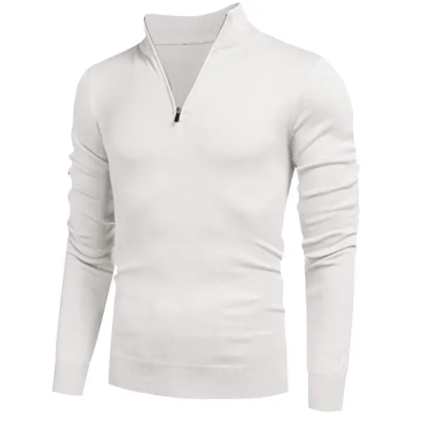 Rocco™ | Cashmere Zipper Basic Sweater för män