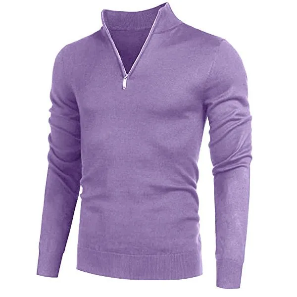Rocco™ | Cashmere Zipper Basic Sweater för män